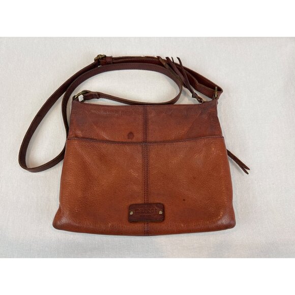 Margot New York Leather Crossbody Bag Brown Adjustable Strap READ - Picture 5 of 12
